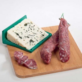 Saucisse sèche pur porc au roquefort