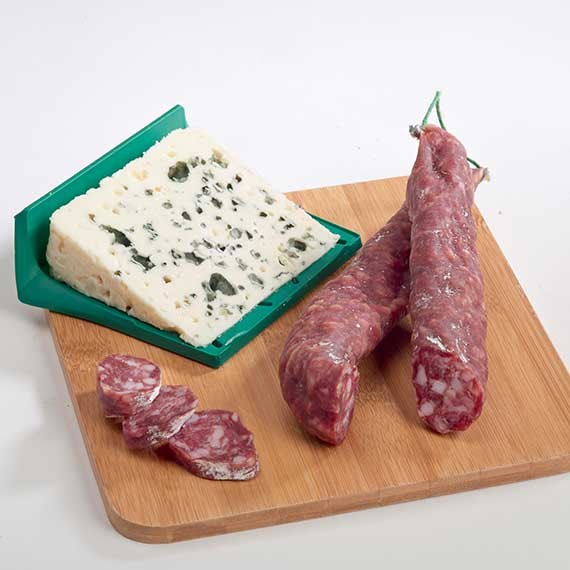 Saucisse sèche pur porc au roquefort