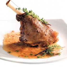 Jarret d'agneau au thym