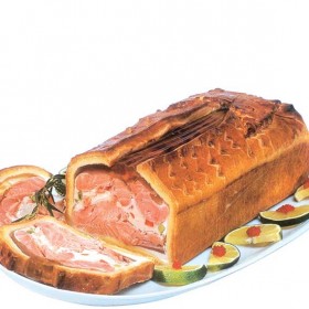 Saumon farci en croûte (1/2 s/vide)