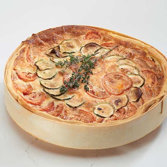 Quiche aux légumes de tian