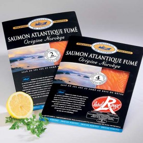 SAUMON FUME NORVEGIEN 2 TRANCHES OU 4 TRANCHES