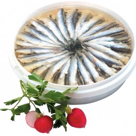 FILETS ANCHOIS (NATURE - A L'ORIENTALE - A LA PROVENCALE - A L'AIL) 1 KG