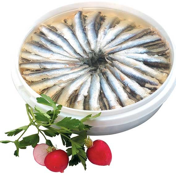 FILETS ANCHOIS (NATURE - A L'ORIENTALE - A LA PROVENCALE - A L'AIL) 1 KG