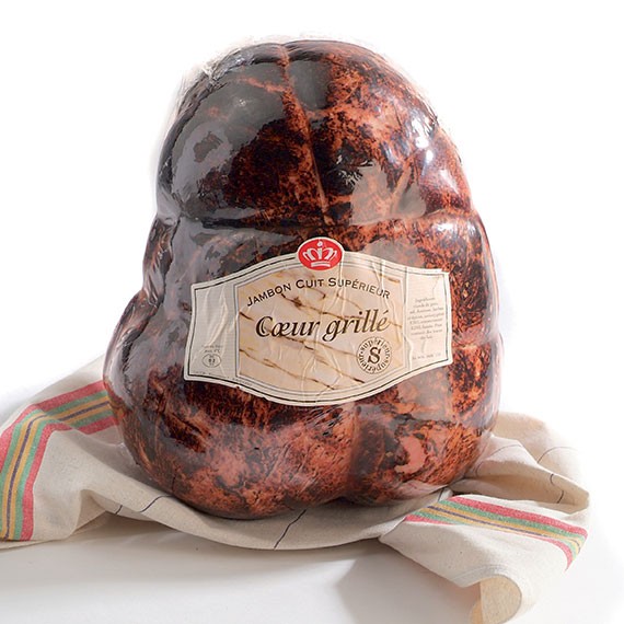 Jambon cuit supérieur Cœur grillé